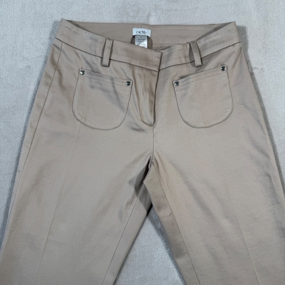 Vintage Cache Pants Womens Size 2 Beige Capri Y2K NWT - Picture 2 of 15
